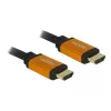 Cable HDMI DeLOCK 85729 2 m HDMI tipo A estándar negro dorado