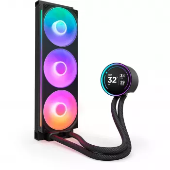 NZXT Kraken Elite 360 RGB refrigeración líquida todo en uno para procesador 12 cm negro 1 ud.