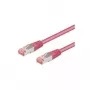 Cable de red Goobay 93339 magenta 0,25 m Cat6
