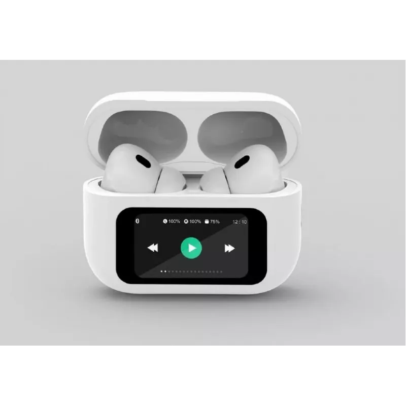 Auriculares BLUETOOTH/WHITE TWS-LCD-ANC-01-W Gembird