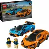 Set de construcción LEGO Speed Champions 77238 — Lamborghini Revuelto y Huracán STO, 607 piezas, 2 minifiguras, edad recomendada 10+