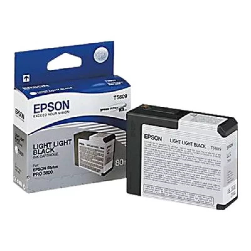 Epson Singlepack Light Light Black T580900, negro claro claro, tinta pigmentada, 80 ml, 1 unidad