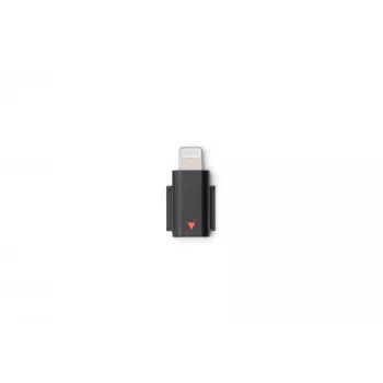 Adaptador de audio DJI Mic 3 Mobile Phone Adapter (Lightning) — conector Lightning, negro, para dispositivos móviles Apple