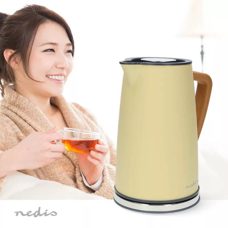 Hervidor de agua Nedis KAWK510EYW 1,7 L Amarillo