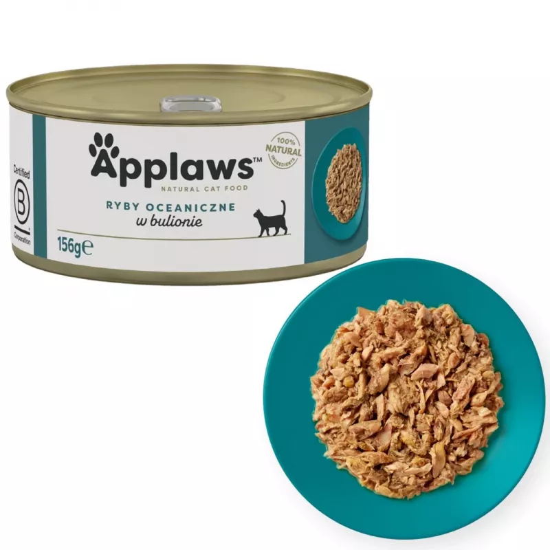 APPLAWS Ocean fish in broth - comida húmeda para gatos - 156g
