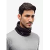 Braga de cuello Buff Multifunctional Sling Heavyweight de lana merino — negra, sin costuras, elástica