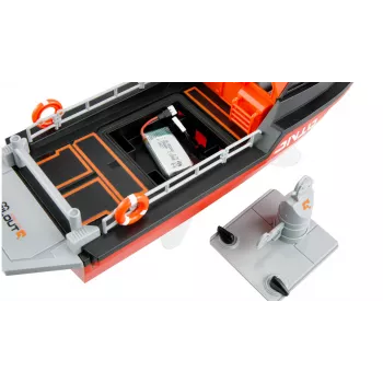 Lancha de rescate Amewi 26117 — propulsión jet brushless, 320 mm, negro/rojo