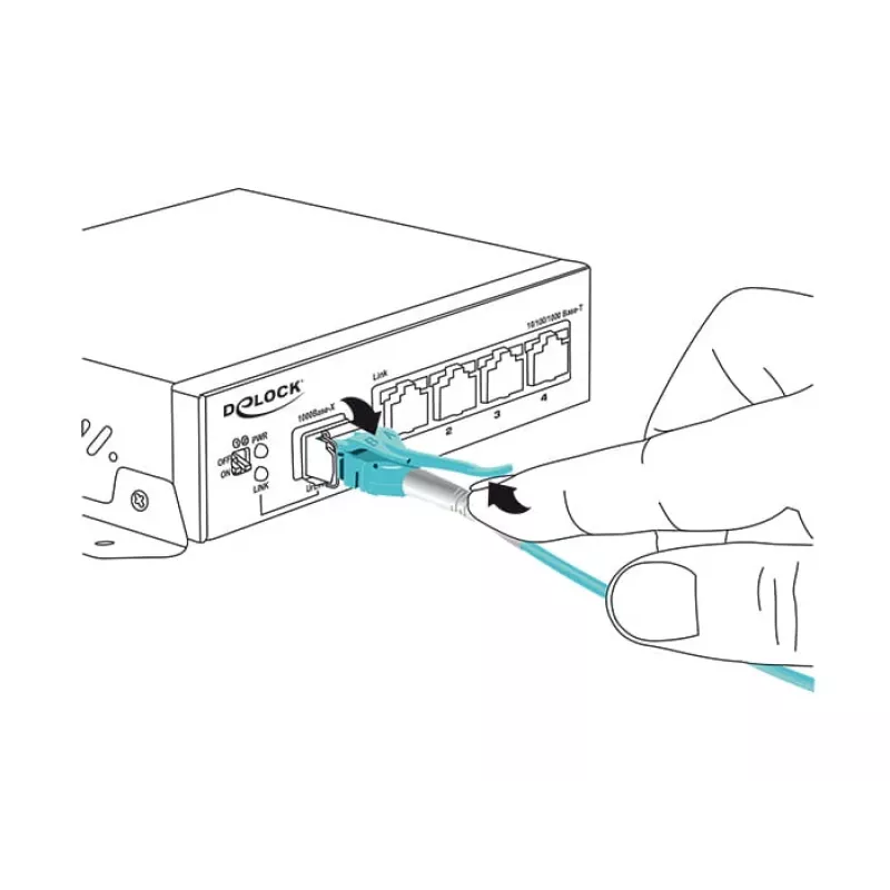 Cable de fibra óptica DeLOCK 1m 2xLC