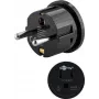 Goobay adaptador de red, negro - toma EE. UU./Japón (tipo B, NEMA 5-15, 3 polos) > tipo F (tipo F, CEE 7/4) (45350)