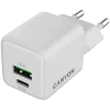 Cargador Canyon CU20AC GaN 20W PD, 2 puertos (USB-A/USB-C) WH venta al por menor (CNS-CUW20AC)