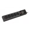 Regleta de enchufes Armac Z5 negra 5 tomas AC 250 V 5 m