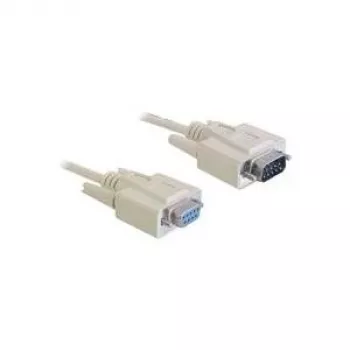 Cable serie DeLOCK RS-232 10m DB-9 Beige