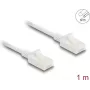 Cable de red DeLOCK RJ45 Cat.6A macho a macho 1 m blanco