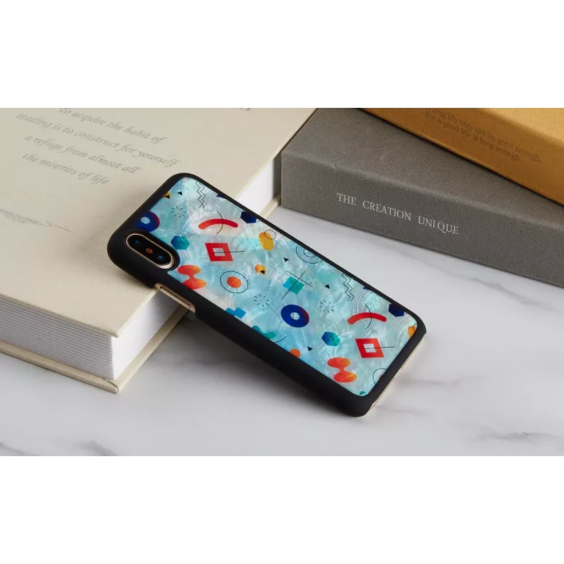 iKins Poppin Rock funda para iPhone XS/X, negra