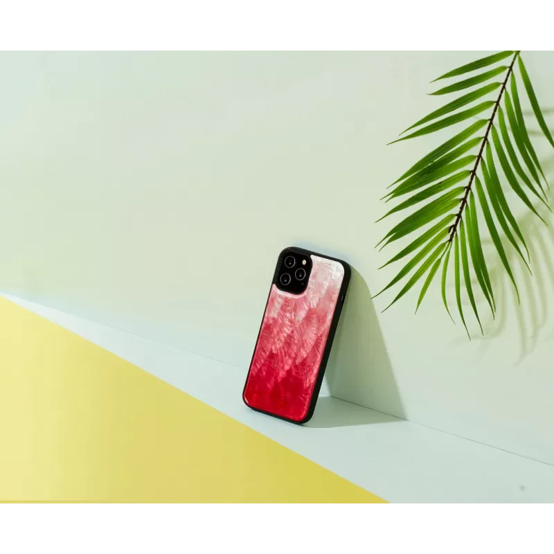 Funda protectora iKins para Apple iPhone 12 Pro Max — pink lake con detalles negros