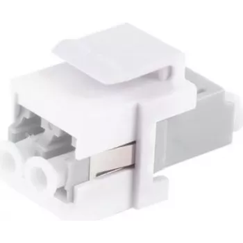 Conector de fibra óptica Keystone ShiverPeaks LC-LC dúplex beige — modelo 08-10204