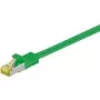 Wentronic Goobay cable de red Cat.7 patch, S/FTP (PiMF), verde, 15 m – LSOH libre de halógenos, cobre, conector RJ45 (91649)