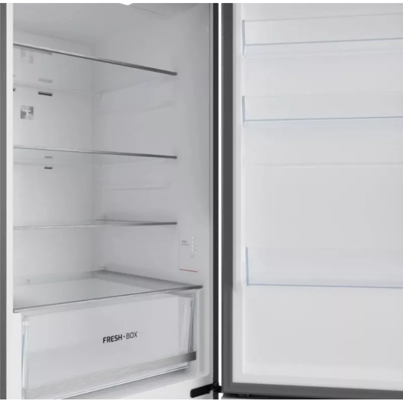 Frigorífico-congelador independiente TEKA RBF 54650 SS XL, Acero inoxidable, 401 L capacidad total, Congelador inferior, No Frost, Control táctil