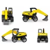 Excavadora de juguete Lena Truxx 2 caja abierta 04511 – vehículo de construcción de plástico, escala pequeña