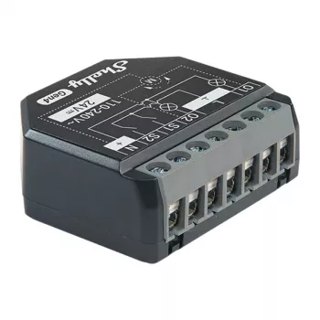 Shelly 2PM Gen4 actuador de persianas/toldos 2 canales, AC 110–240V, Wi‑Fi 2,4 GHz, 1,4 W, 8000 KB Flash