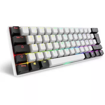 Sharkoon SGK50 S4 teclado Home USB QWERTZ alemán blanco RGB LED 60%