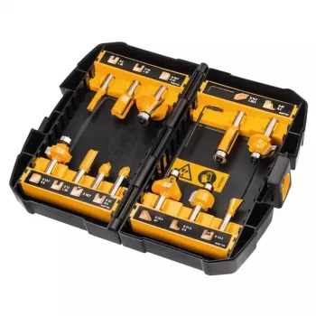 DeWalt DT90016-QZ juego de fresas, 12 piezas