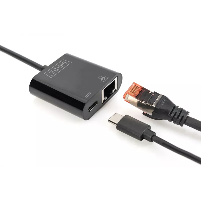 Adaptador USB Type-C Gigabit Ethernet Digitus DN-3027