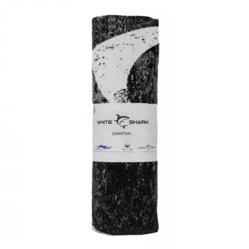 Toalla White Shark TW-02 Sägezahnfisch de secado rápido y ligera de microfibra