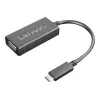 Lenovo 4X90M42956 Adaptador de cable de vídeo VGA (D-Sub) USB Type-C Negro