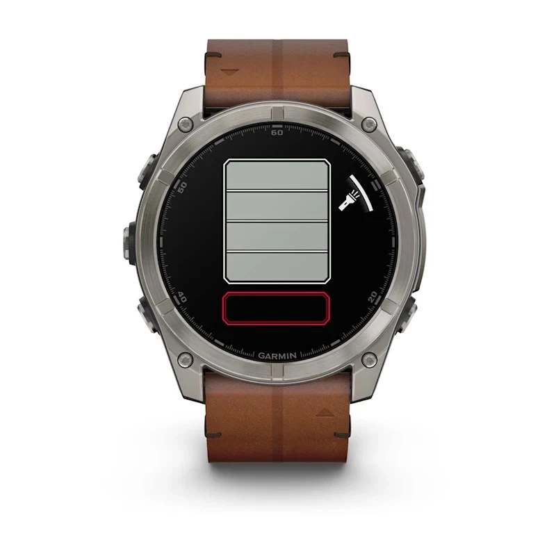 Garmin Fenix 8 3,56 cm (1,4) AMOLED 51 mm Digital 454 x 454 Píxeles Pantalla táctil Titanio Wi-Fi GPS (Satélite)
