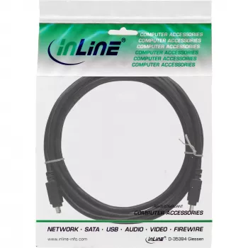 Cable FireWire 400 1394 InLine de 4 pines conector/conector 3 m