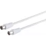 Cable coaxial S/CONN 80024-128 3,75 m IEC blanco
