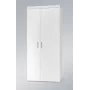 Cama Meble SAMBA 1 BI/BI armario, blanco / blanco brillante