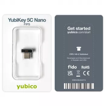 Llave de seguridad YubiKey Yubico 5C Nano FIPS RSA de 2048 bits