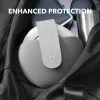 Funda para auriculares Anker Soundcore Space One Pro con botones metálicos magnéticos, gris