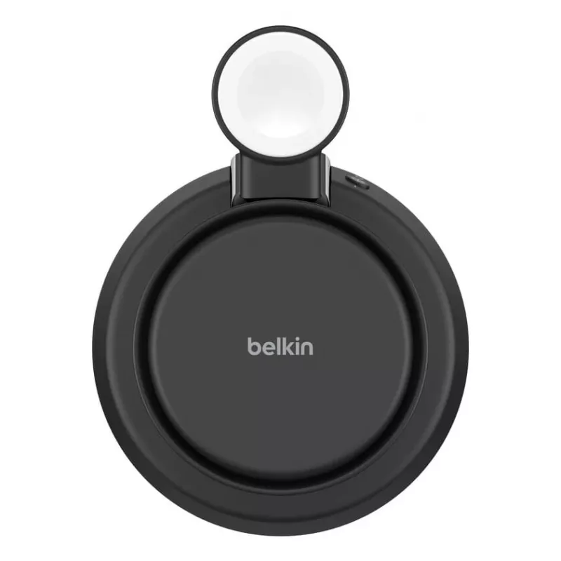 Cargador de interior Belkin UltraCharge Pro 25W Qi2 3en1 Cargador magnético Charcoal