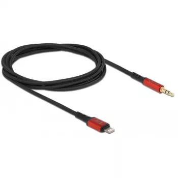 Cable de audio DeLOCK 86587 1,5 m 3,5 mm Lightning Negro