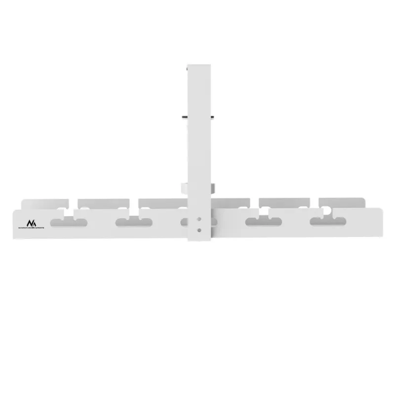 Organizador de cables bajo escritorio MACLEAN MC-105 W – Acero, blanco, carga máx. 5 kg, apto para grosor de mesa 0,5–50 mm