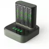 Base de carga del cargador de pilas GP M452 para baterías NiMH Micro AAA, Mignon AA
