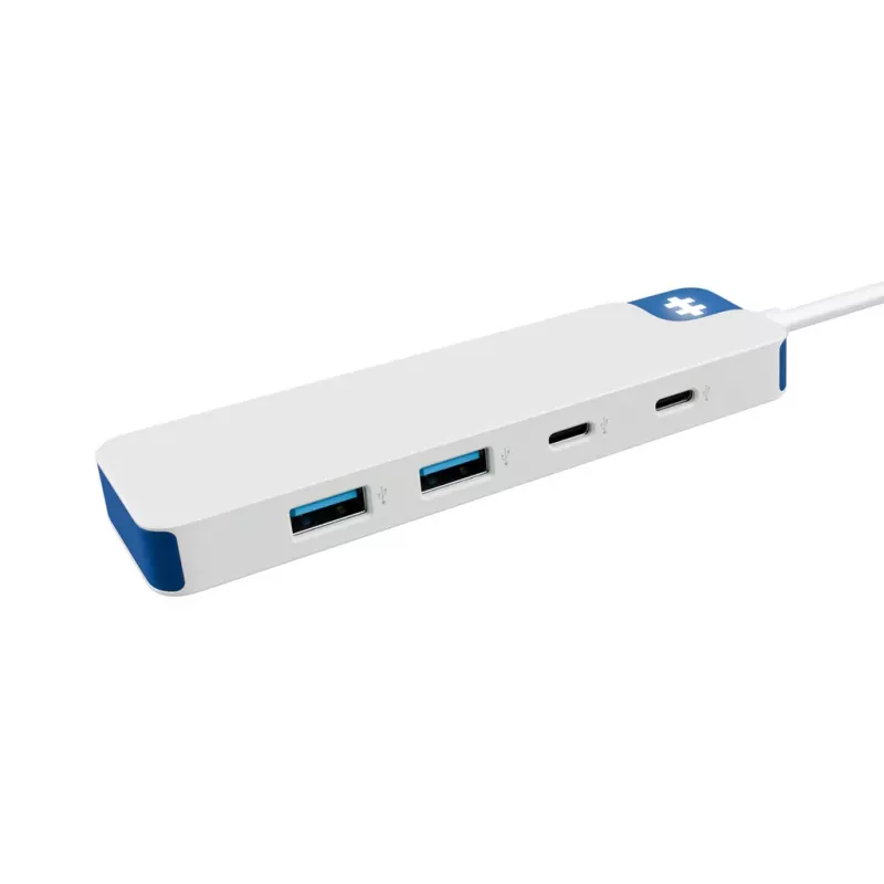 Hub USB-C HYPER HyperDrive Flex HD5200BUGL — 4 puertos, azul