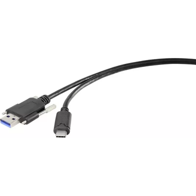 Adaptador de cable Renkforce RF-3386040 USB 3.2 Type-A USB-C negro (RF-3386040)
