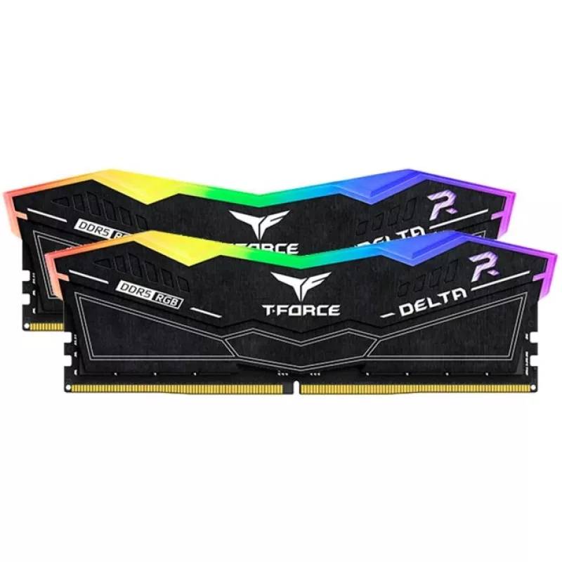 DIMM 32 GB DDR5-6400 (2x 16 GB) kit dual, memoria negra, FF3D532G6400HC32ADC01, Delta RGB, INTEL XMP, AMD EXPO
