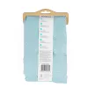 Cortina de ducha Beldray LA035655FAS diseño waffle azul, cortina de ducha de tela 180x180 cm
