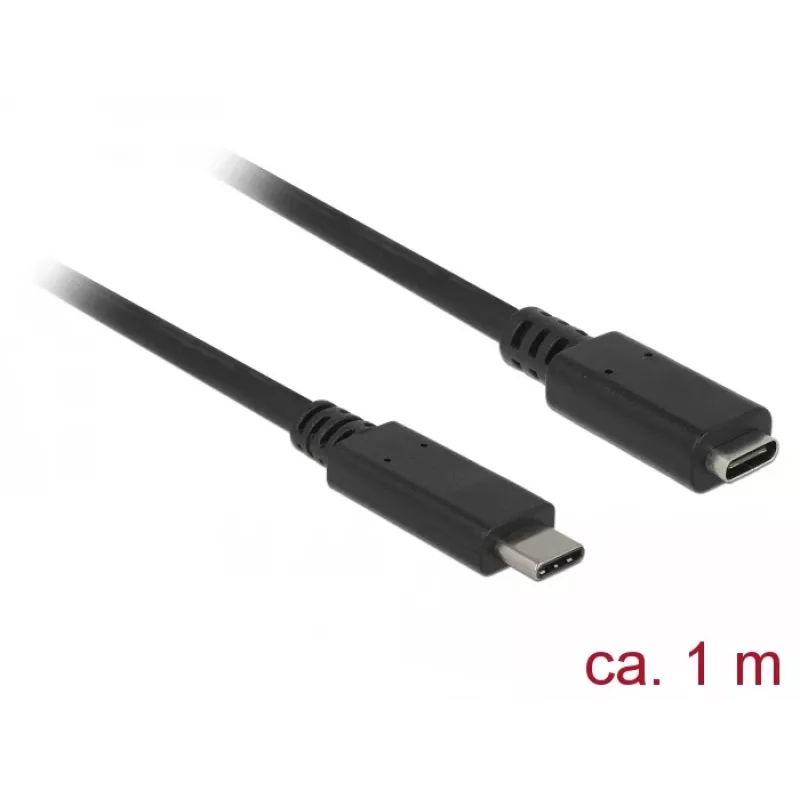 Cable USB DeLOCK 85533 USB 3.2 Gen 1 1 m USB C negro