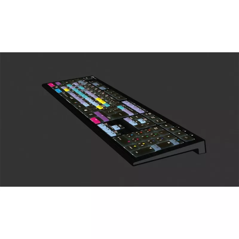 Teclado Logickeyboard ASTRA 2 USB AZERTY inglés Negro