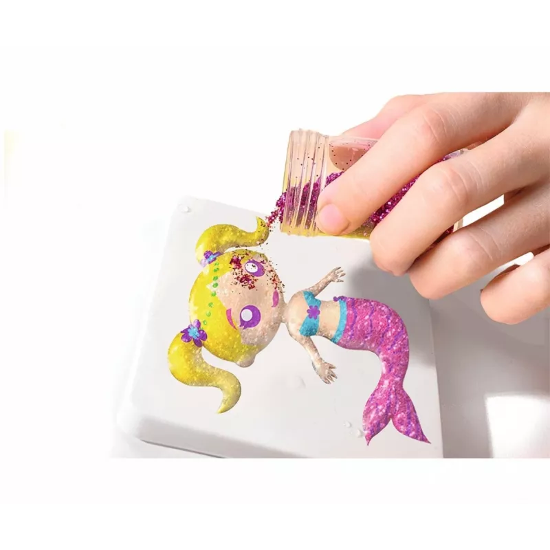 Set de juego SIMBA Aqua Gelz Set Magic Mermaids, modelo 106322568, set de manualidades con cuentas de gel activadas por agua