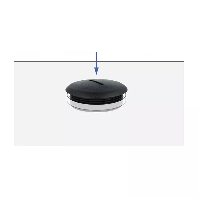 Tapa para tubo DeLOCK 60233 negro nailon