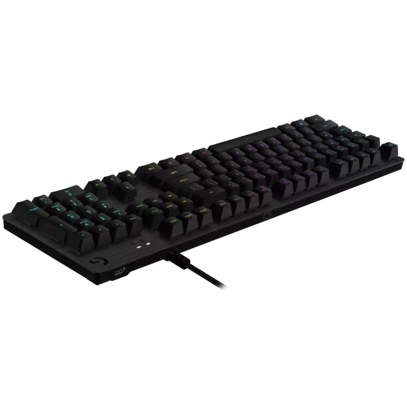 LOGITECH G513 Teclado gaming mecánico con cable LIGHTSYNC - CARBON - US INT'L - USB - TÁCTIL