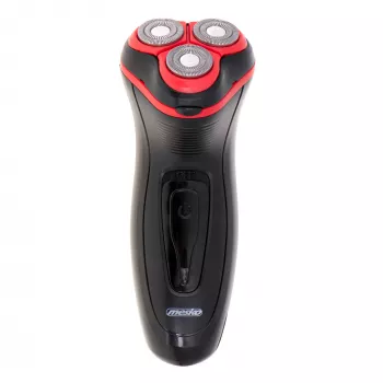 Afeitadora rotativa para hombre Mesko MS 2926 con recortadora negra, roja