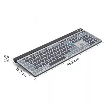 Teclado multidispositivo WK-750 negro